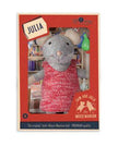Knuffel muis Julia, detailfoto