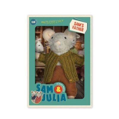 Knuffel muis Sams Vader, detailfoto