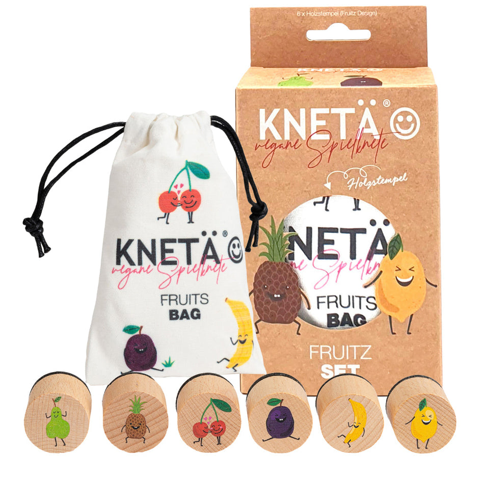 Houten stempelset met fruitthema, Kneta