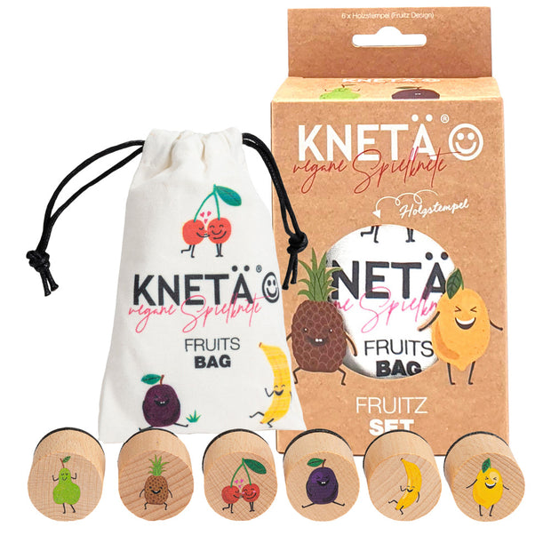 Houten stempelset met fruitthema, Kneta