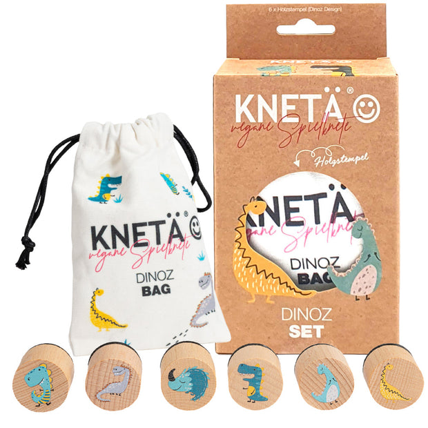 Houten stempelset met dinosaurusthema, Kneta