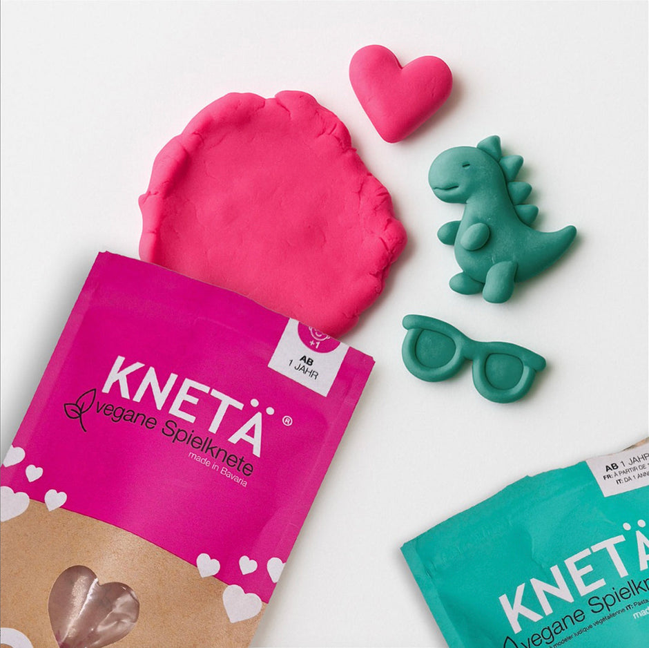 Vegan speelklei, Kneta, in gebruik