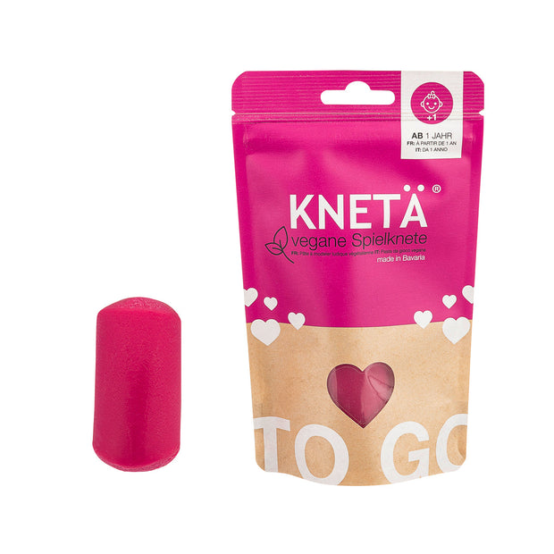 Vegan speelklei, 100 g, roze, Kneta