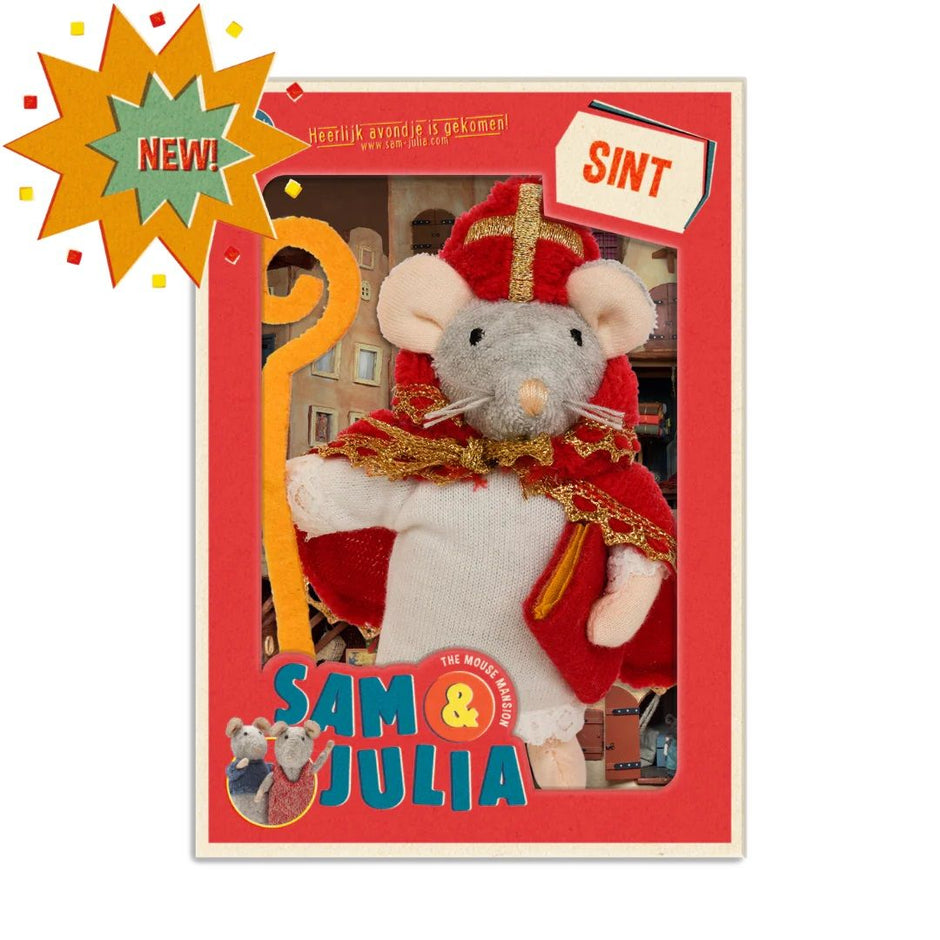 Knuffelmuis Sinterklaas, detailfoto