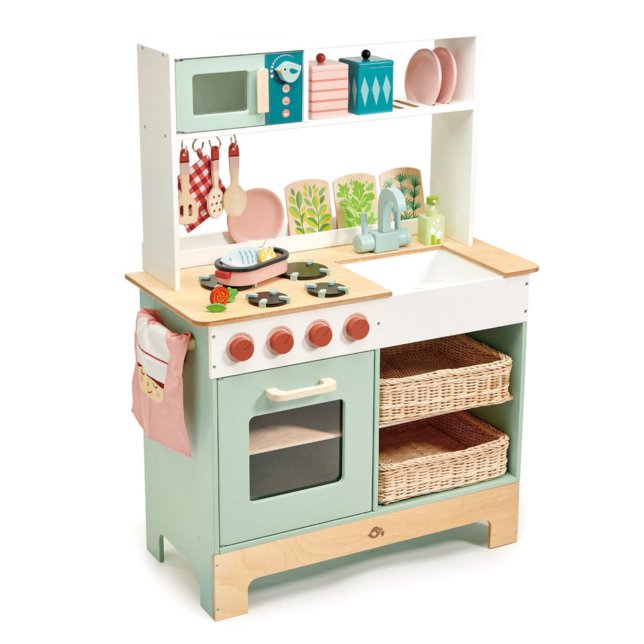 Houten speelkeuken met accessoires, Tender Leaf