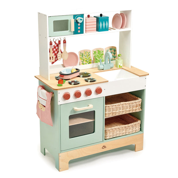 Houten speelkeuken met accessoires, Tender Leaf