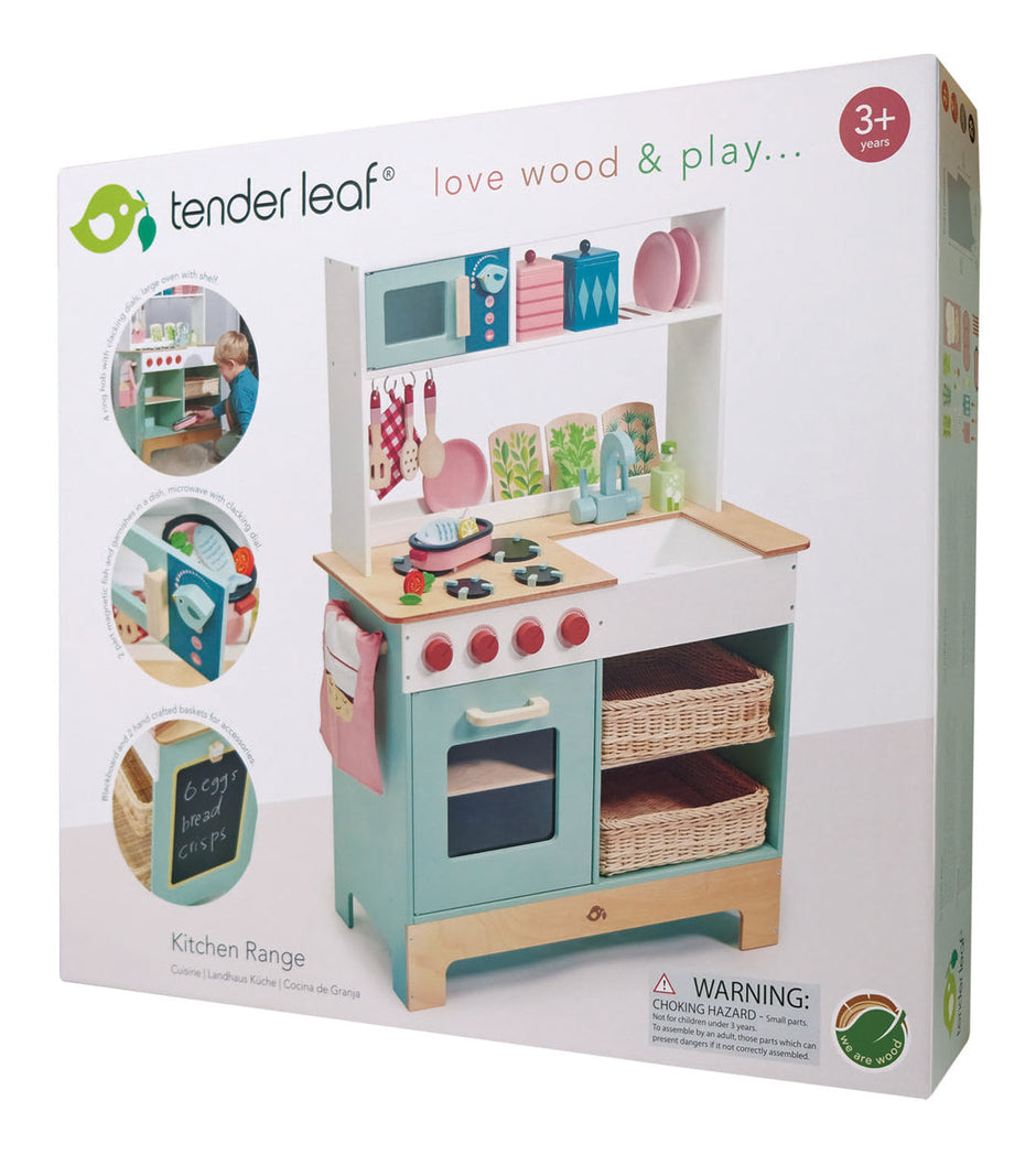 Houten speelkeuken, Tender Leaf, verpakking
