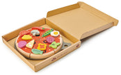 Houten speelgoedpizza, Tender Leaf, detailfoto