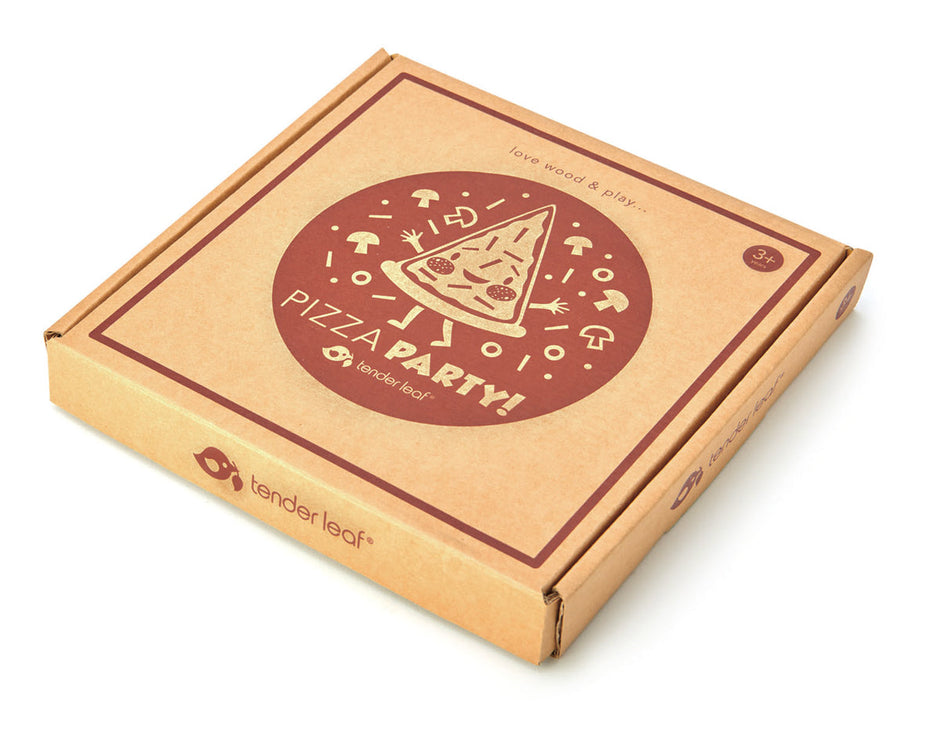 Houten speelgoedpizza, Tender Leaf, verpakking