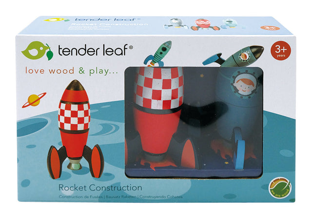 Houten raketbouwset, Tender Leaf, verpakking