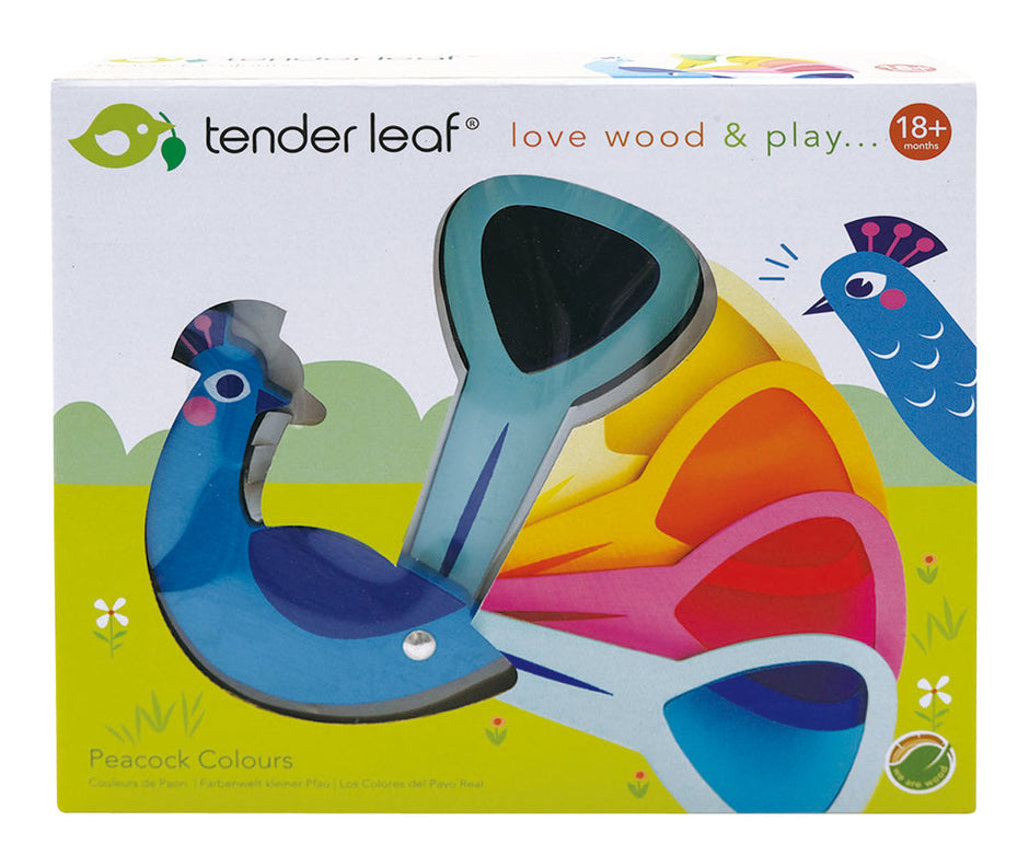 Houten pauw, Tender Leaf, verpakking