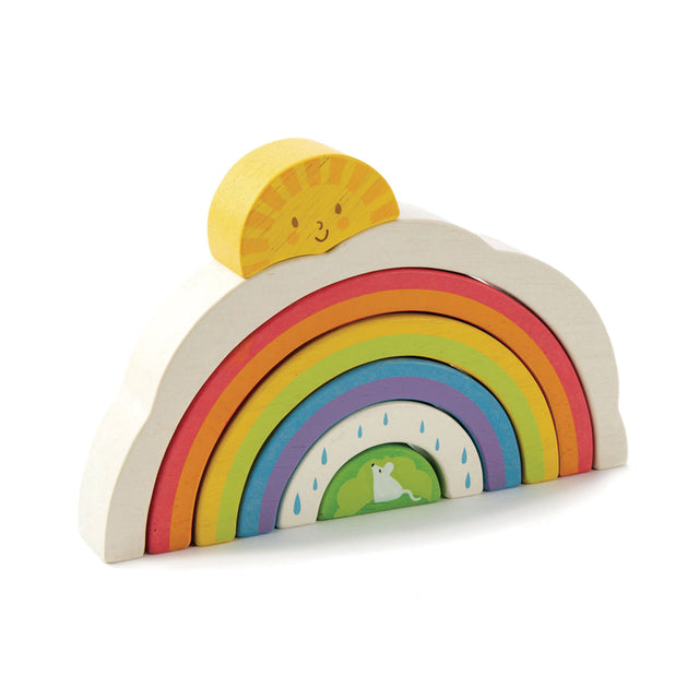 Houten regenboogtunnel-puzzel, Tender Leaf
