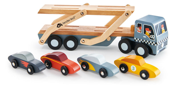 Houten autotransporter, Tender Leaf, detailfoto