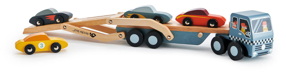 Houten autotransporter, Tender Leaf, detailfoto
