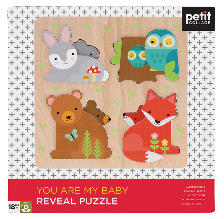 Houten matchpuzzel, Petit Collage, verpakking