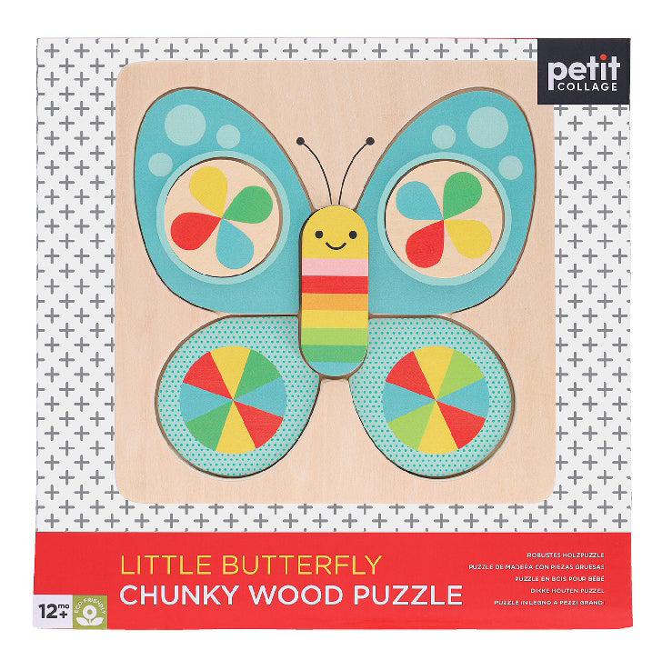 Houten puzzel, Petit Collage, verpakking