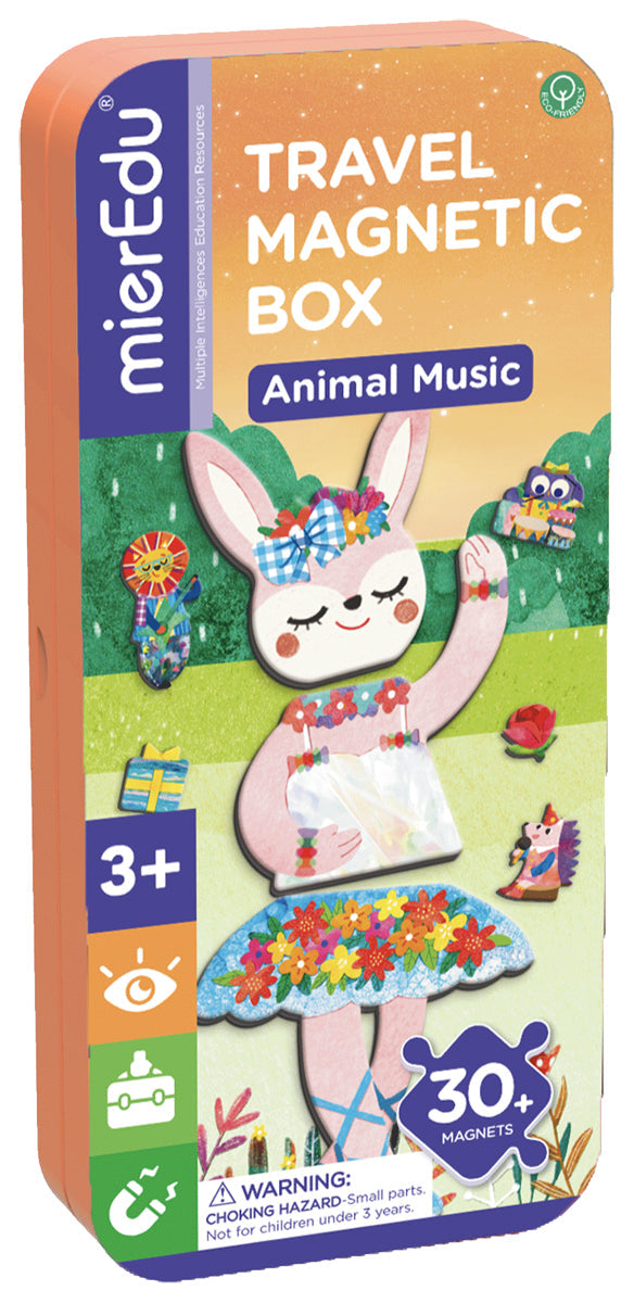 Magnetische reispuzzeldoos met dierenscenes, MierEdu