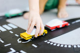 Houten taxi, Candycar, in gebruik