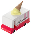 Houten ijscowagen, Candycar, detailfoto
