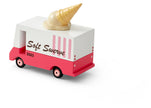 Houten ijscowagen, Candycar, detailfoto