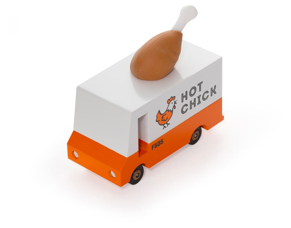 Houten speelgoedauto, Candycar, detailfoto
