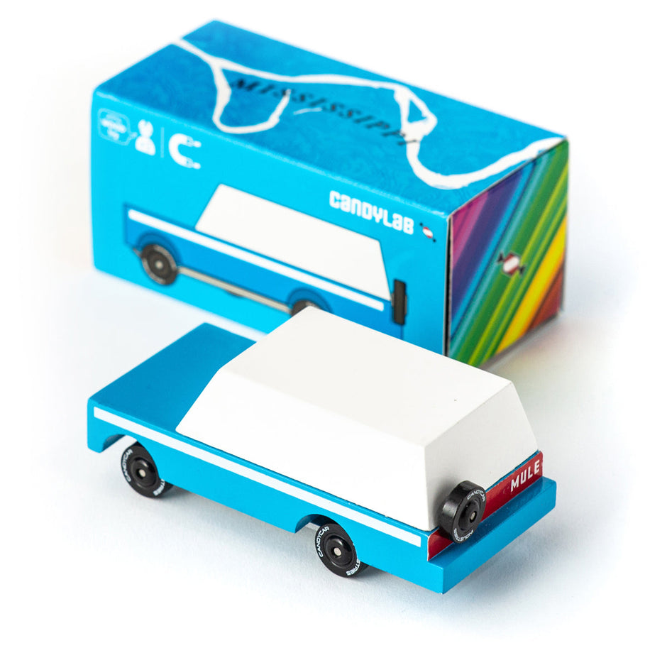 Houten pick-up, Candycar, detailfoto