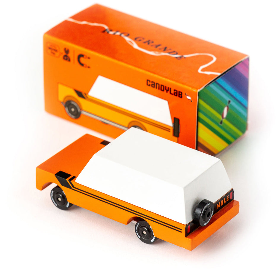 Houten pick-up, Candycar, detailfoto