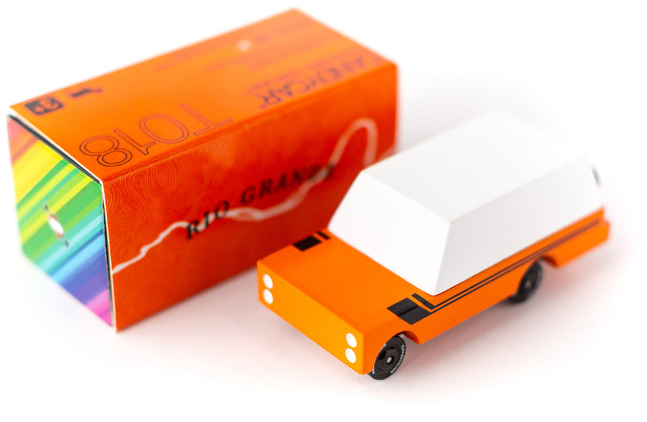 Houten pick-up, Candycar, detailfoto