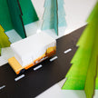 Houten speelgoedcamper, Candycar, in gebruik