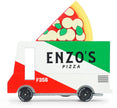 Houten pizzawagen, Candycar, kleurrijk ontwerp