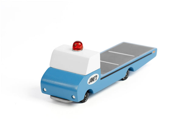 Houten sleepwagen, Candycar, detailfoto