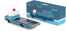 Houten sleepwagen, Candycar, detailfoto