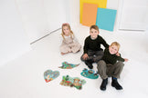 Contourpuzzel in dinosaurusvorm, Scratch, in gebruik