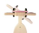 Houten loopfiets, Scratch, detailfoto