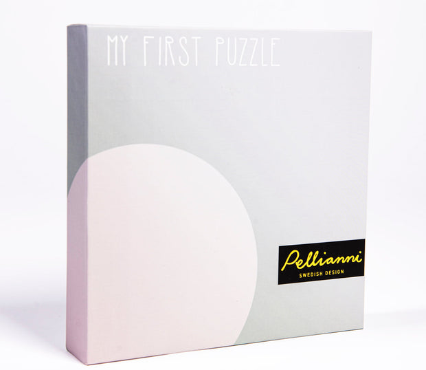 Houten eerste puzzel, Pellianni, verpakking