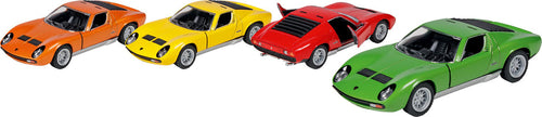 Metalen speelgoedauto Lamborghini Miura P400 SV 1971, schaal 1:34