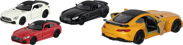 Metalen speelgoedauto Mercedes-Benz AMG GT R, schaal 1:34