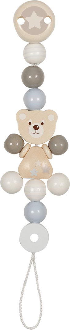 Houten fopspeenketting met beerfiguur, Goki
