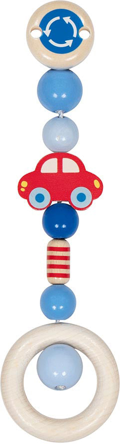 Houten speenclip met autodesign, Goki