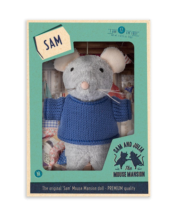 Knuffel muis Sam, detailfoto